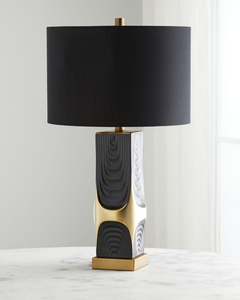 Designer Table Lamp - Color: Black