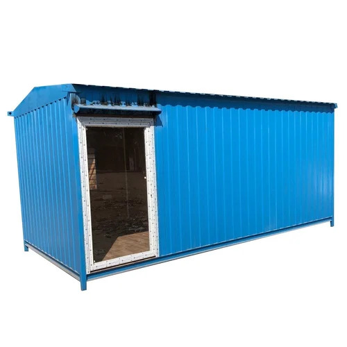 Mild Steel Blue Portable Office Cabin