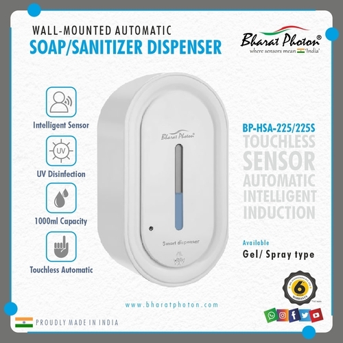 Automatic Soap/sanitizer Dispensers Bp-hsa-225 (Drop/spray Type) - Color: White