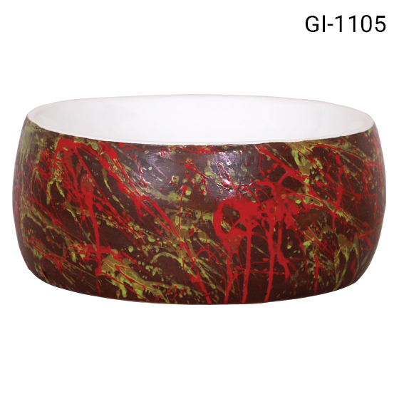 Basin with flat bottom