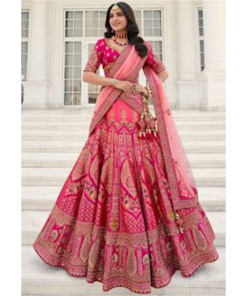 Pink Bridal lehenga choli