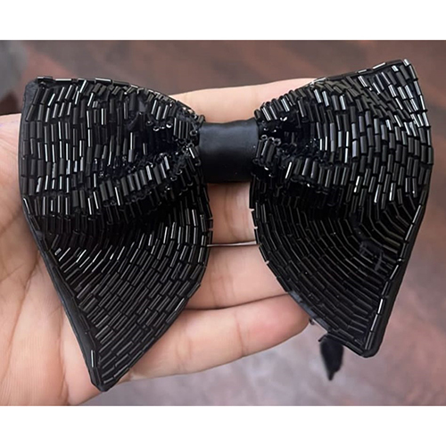 Mens Cotton Embroidered Bow Tie