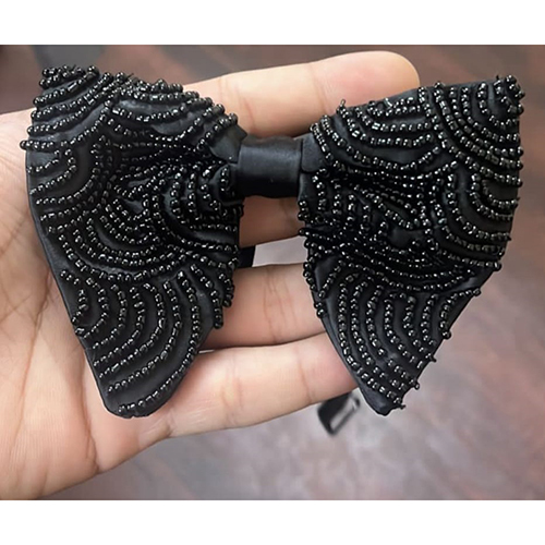 Mens Cotton Embroidered Bow Tie