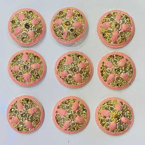 Metal Indo Western Button