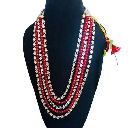 Wedding And Engagement Jewellery Set - Color: Red