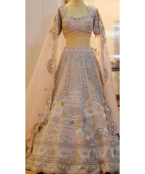 Off white bridal choli