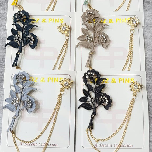 Fancy Chain Brooch - Color: Different Available