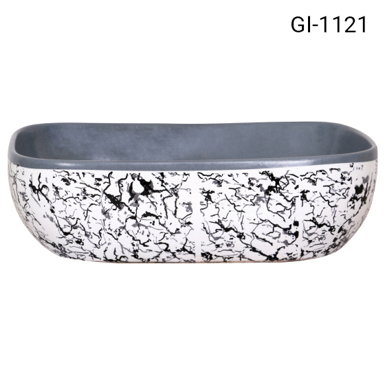 Deck-mounted Basin - Color: White