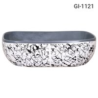 Deck-mounted basin