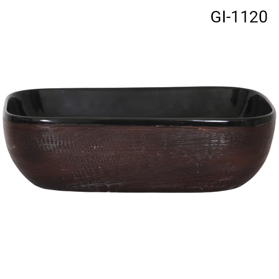 Deck-mounted basin