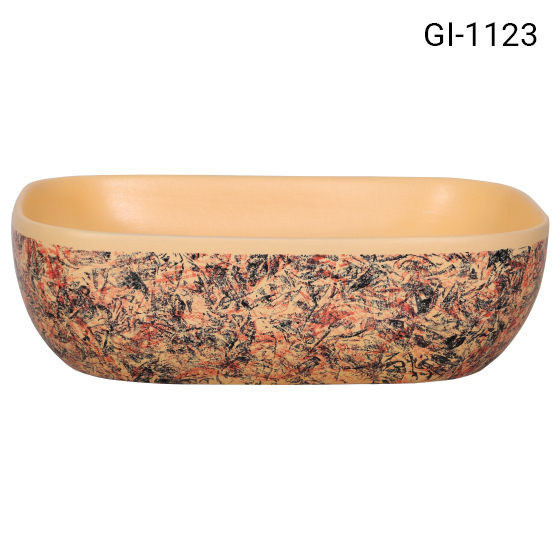 Table top lavatory basin