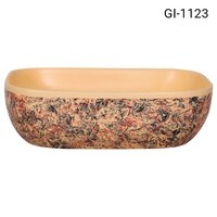 Table top lavatory basin