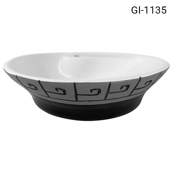 Wash basin for slab