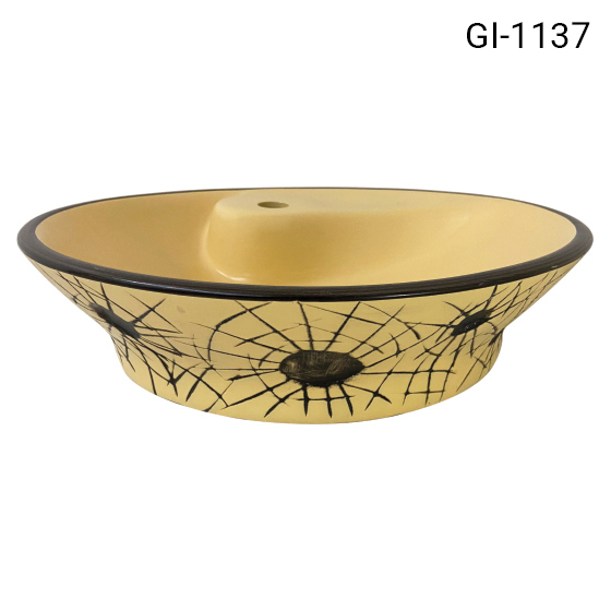 Wash basin for slab