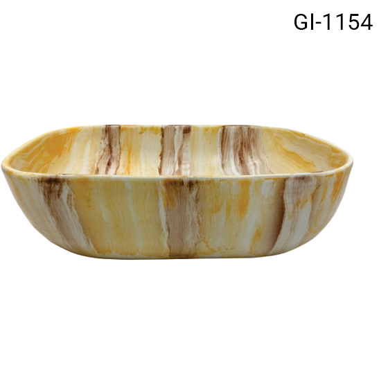 Bathroom Counter Basin - Color: White
