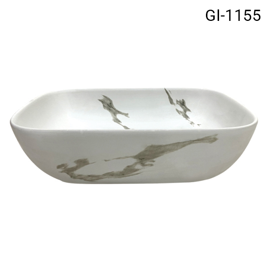 Bathroom Counter Basin - Color: White
