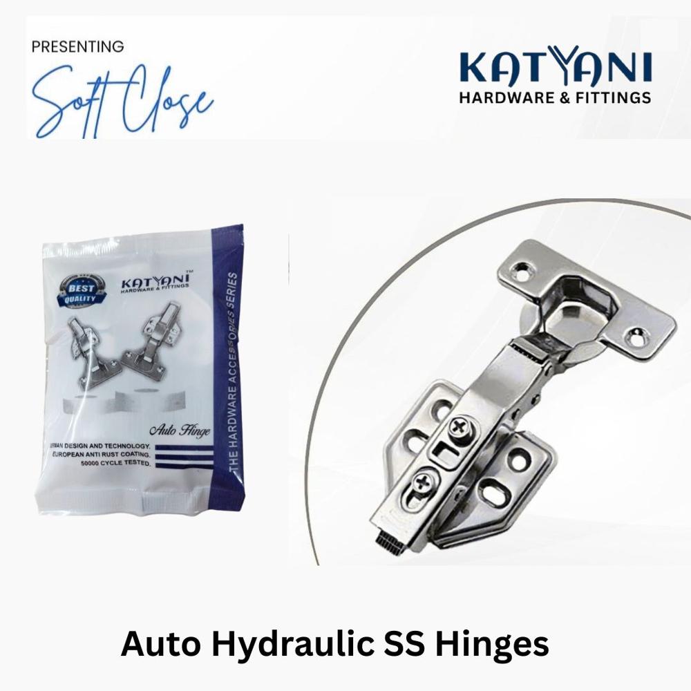 2d Ss 0crank Auto Hinges - Color: Silver