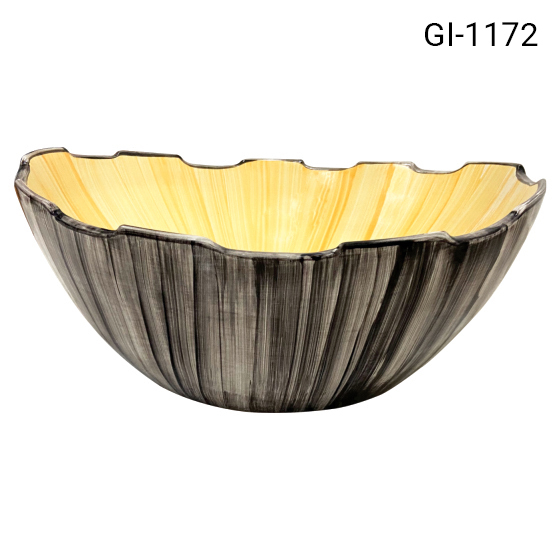 Porcelain vessel basin