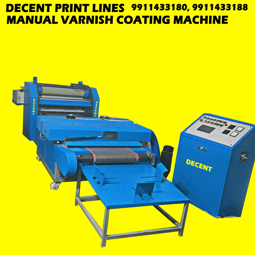 Semi Automatic Aqueous And Uv Coating Machine - Material: Ms