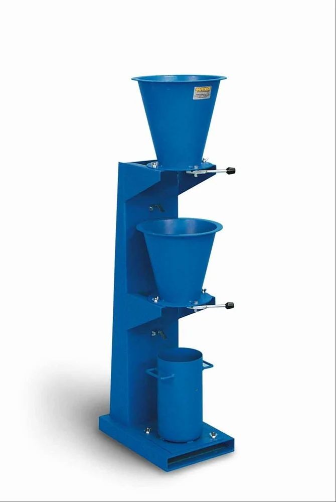 Compaction Factor Apparatus - Stainless Steel, 100 Kg Capacity, Blue, 20 Kg Weight | Ideal For Cement Plant Workability Testing