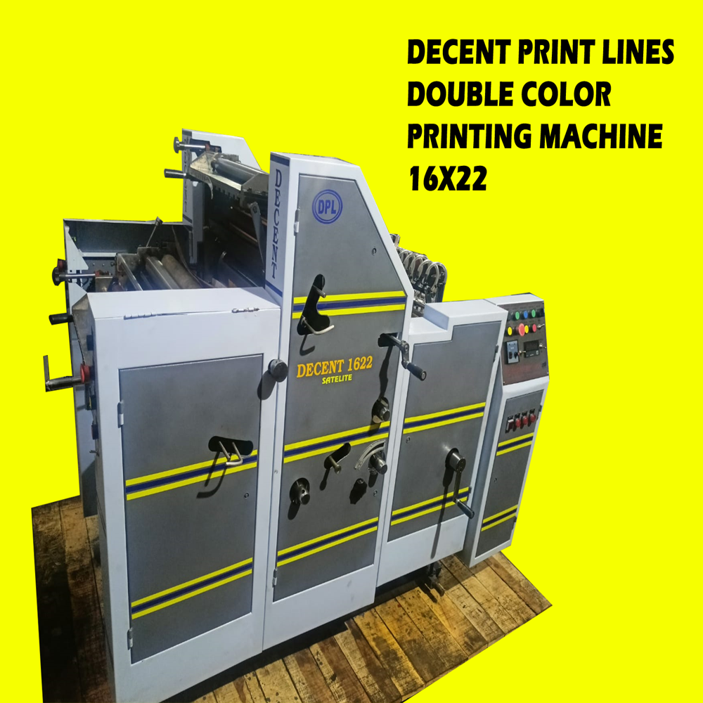 Two Color Non Woven Bag Printing Machine 16X22