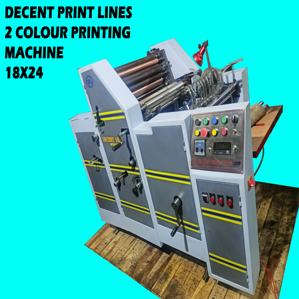 Two Color Non Woven Bag Printing Machine 16X22