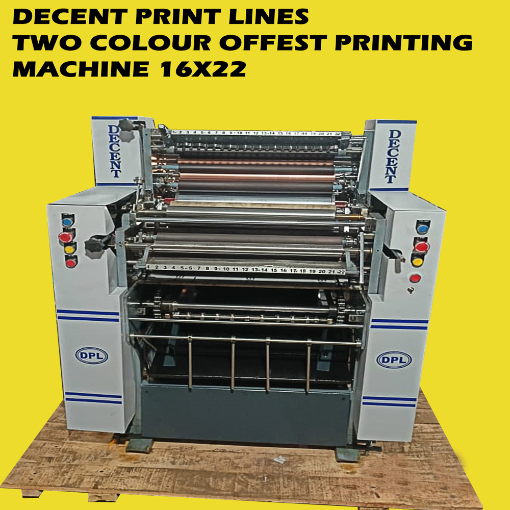 Two Color Non Woven Bag Printing Machine 16X22