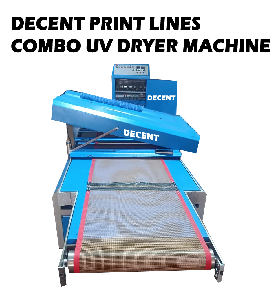 Combo Uv Curing Machine - Metal, 8-52" Width, Blue, 200-300 W/inch, 1-3 Lamps | Versatile For Paper, Metal, Wood, Glass, Pvc, Plastic, Pcb, Tiles, Helmets