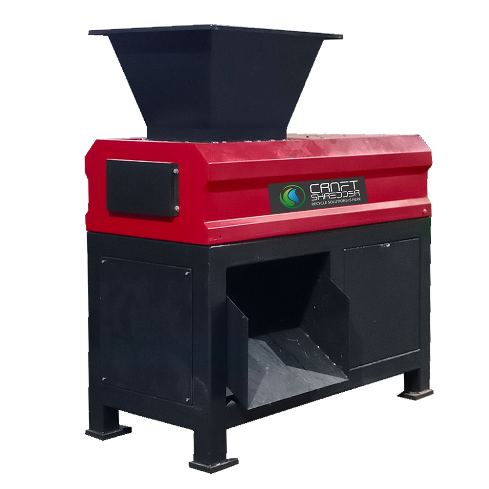 Double Shaft Waste Car battery plate shredder 500kghr