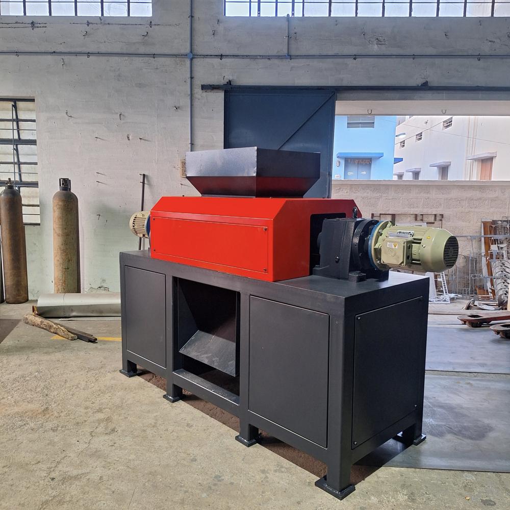 Double Shaft Waste Car battery plate shredder 500kghr