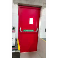 Mild Steel Fire Glazed Door - Color: Red