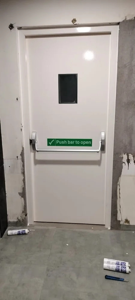 Gi Fire Exit Door - Color: Red
