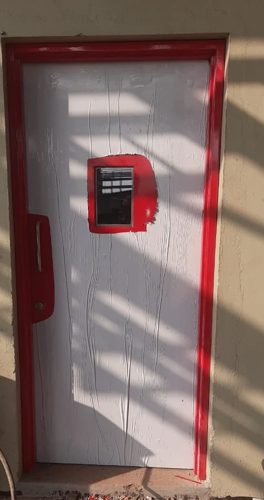 Gi Fire Exit Door - Color: Red