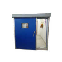 Hinged Type Metal Door - Color: Blue