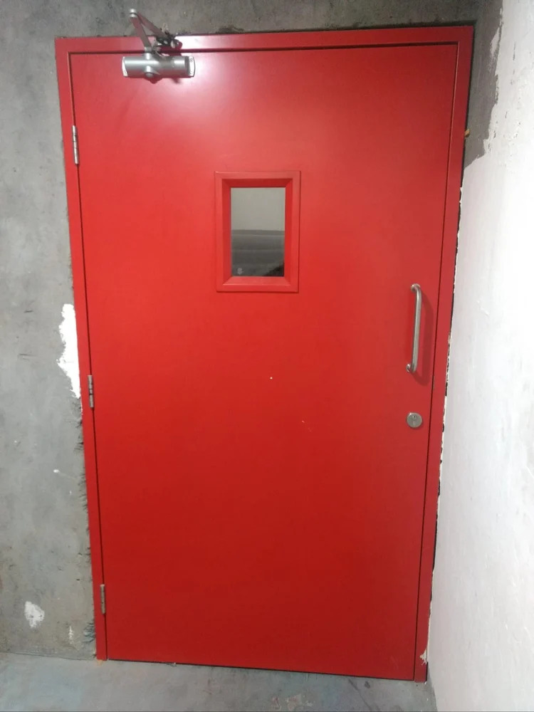 80mm Gi Fire Resistant Emergency Exit Door - Color: Red