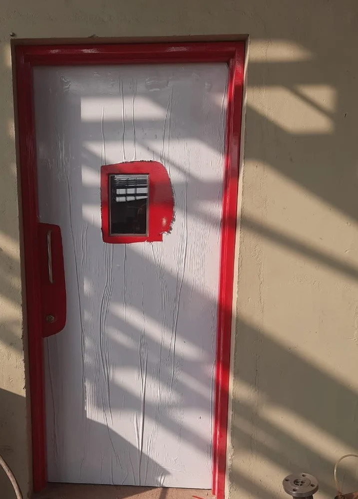 80mm Gi Fire Resistant Emergency Exit Door - Color: Red