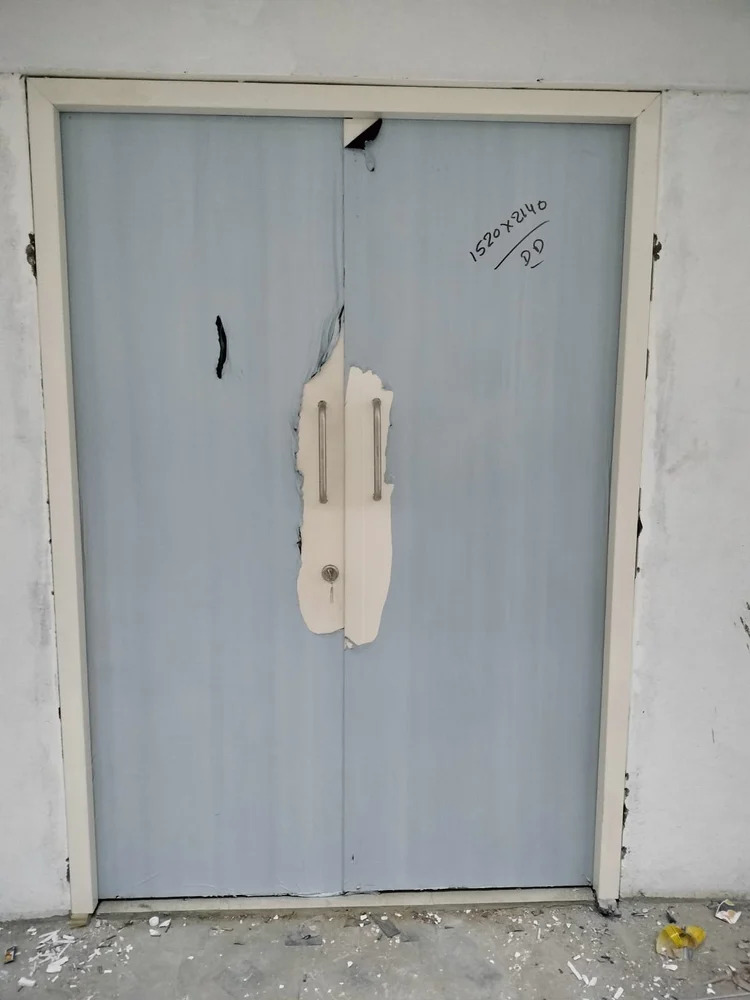 Galvanized Iron Door - Color: White
