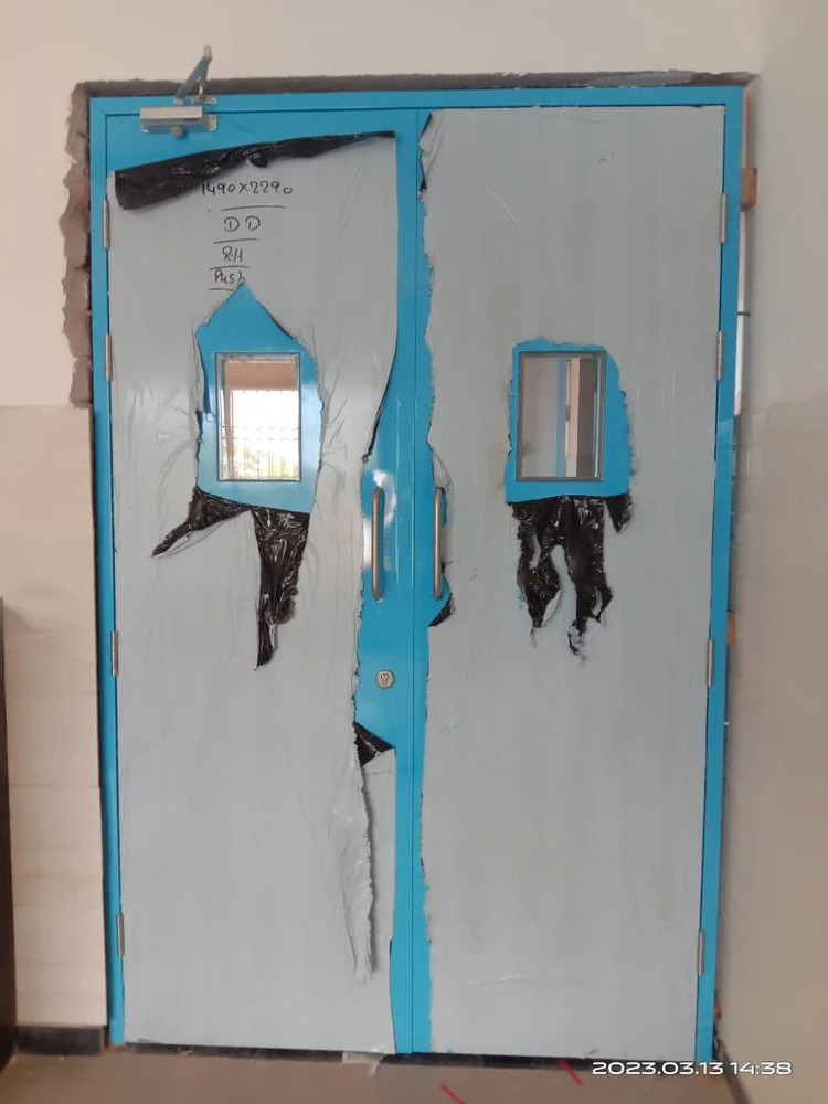 44mm Galvanised Iron Double Door