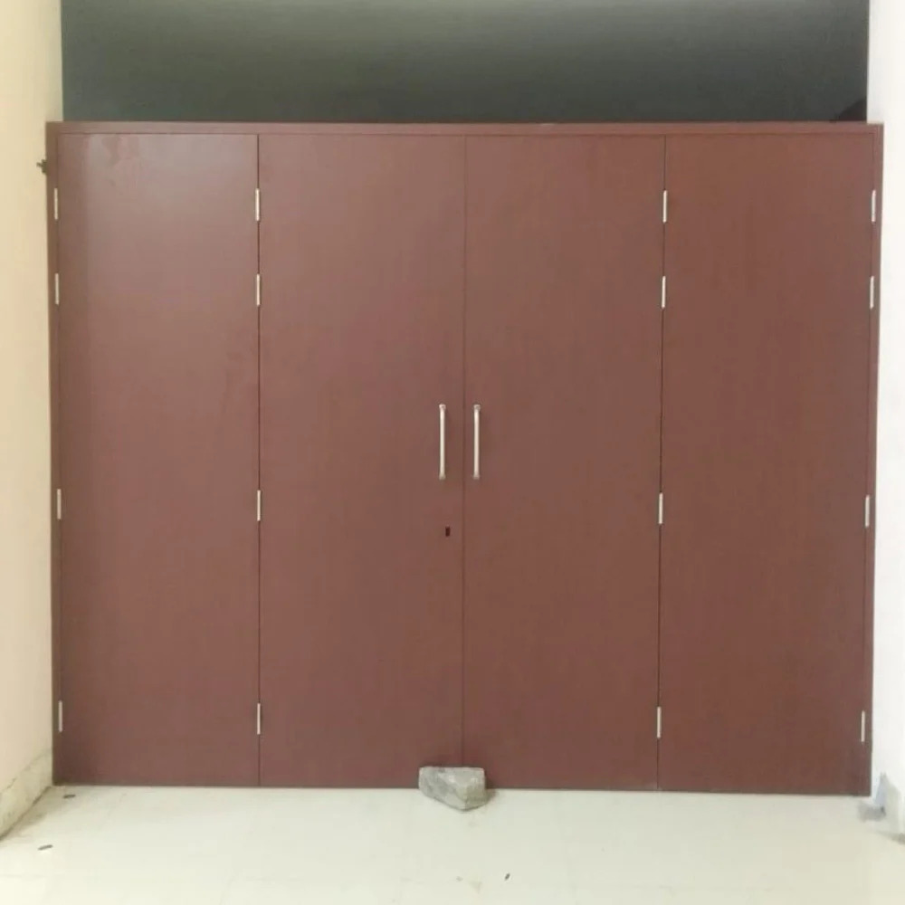 55mm Wood Finished Galvanised Iron Door