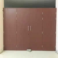 55mm Wood Finished Galvanised Iron Door