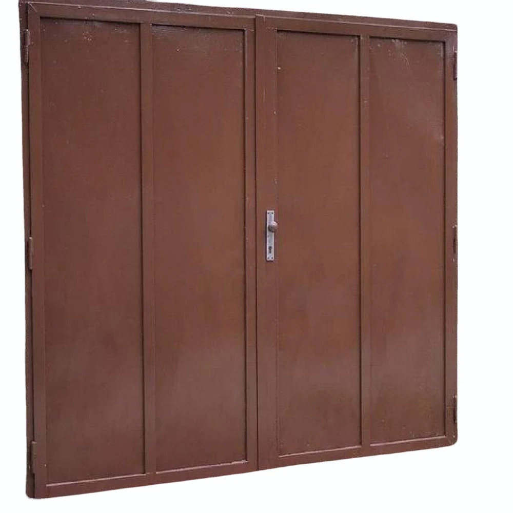 55mm Wood Finished Galvanised Iron Door