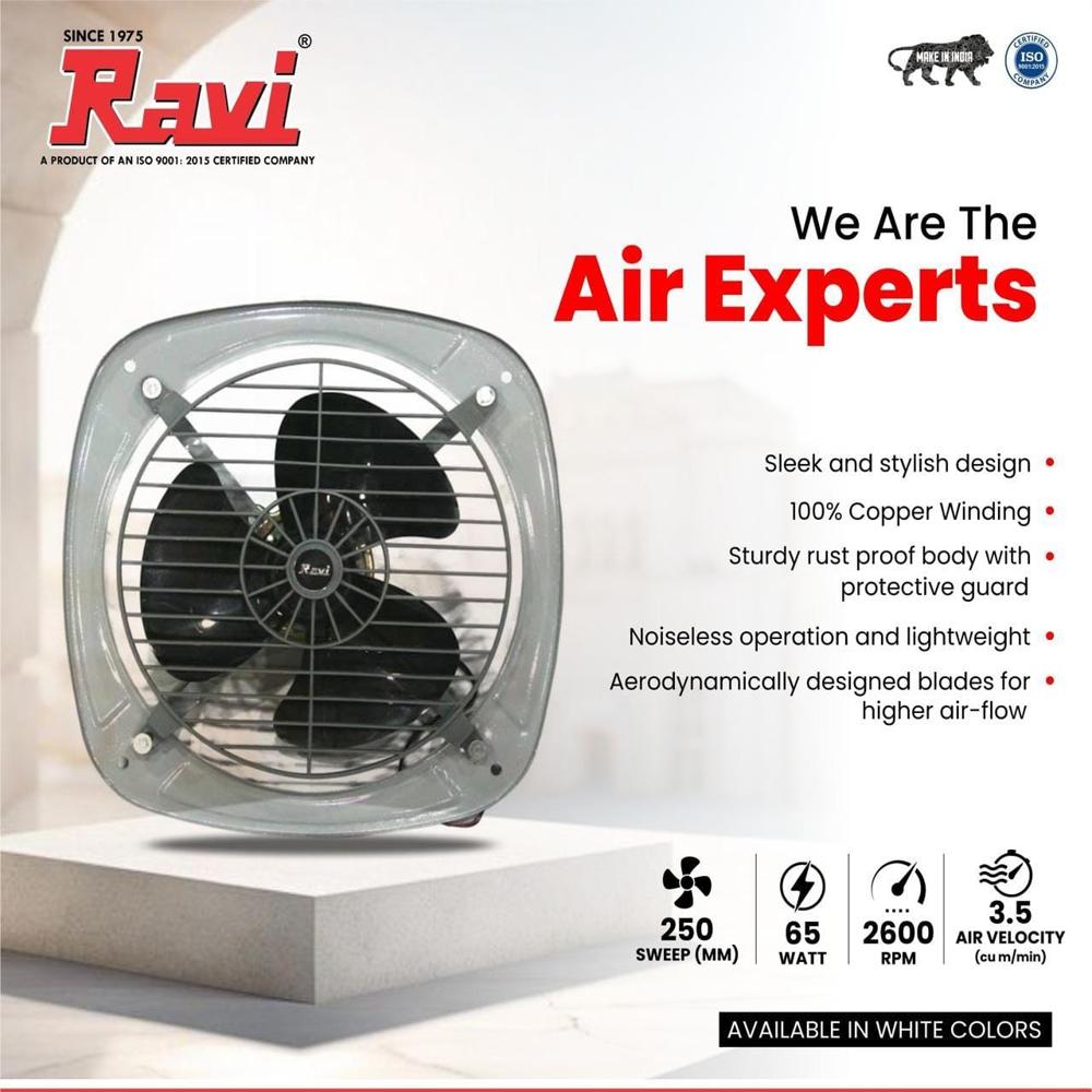रवि 9 इंच का एग्जॉस्ट फैन सीसी कॉपर