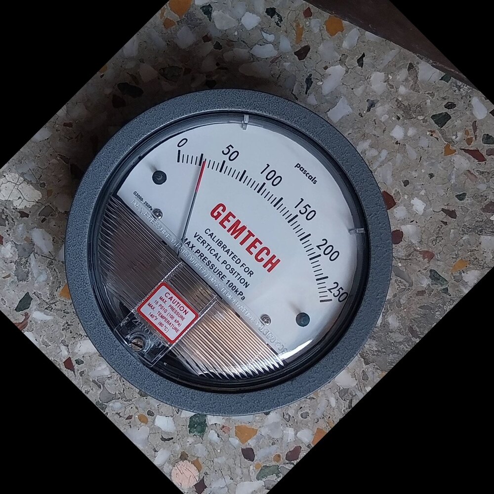 Model G2002-SP GEMTECH Differential Pressure Gauge Range 0-2 Inch W.C.