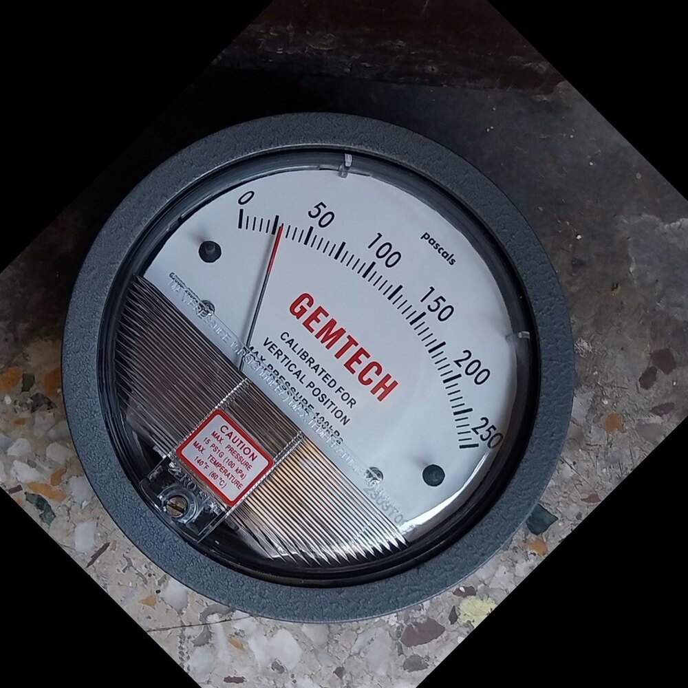 Model G2002-SP GEMTECH Differential Pressure Gauge Range 0-2 Inch W.C.