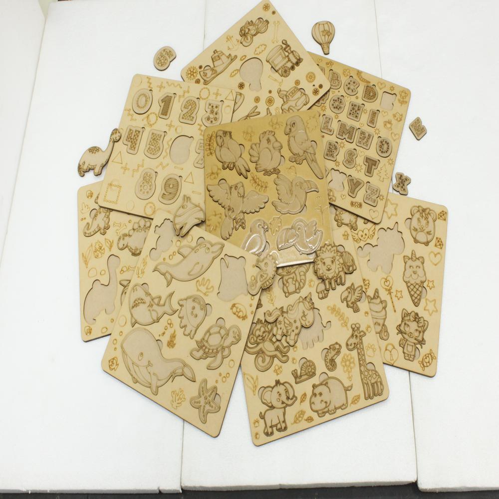 Wooden puzzle set for kids