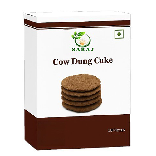 10Piece Cow Dung Cake - Color: Brown