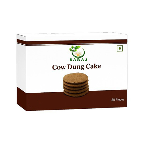 20Piece Cow Dung Cake - Color: Brown