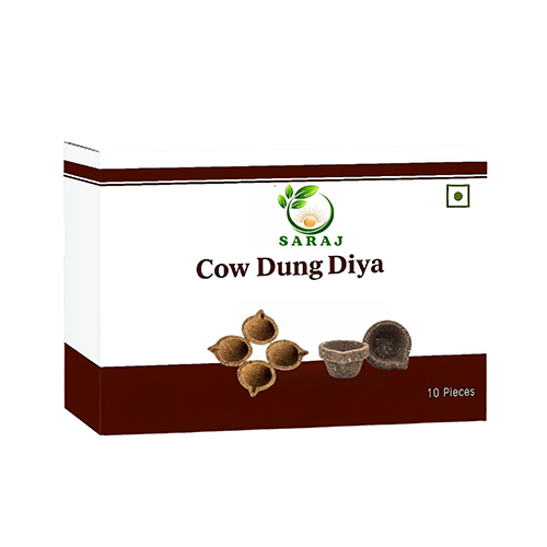Cow Dung Diya - Color: Brown
