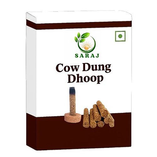 Cow Dung Dhoop - Color: Brown