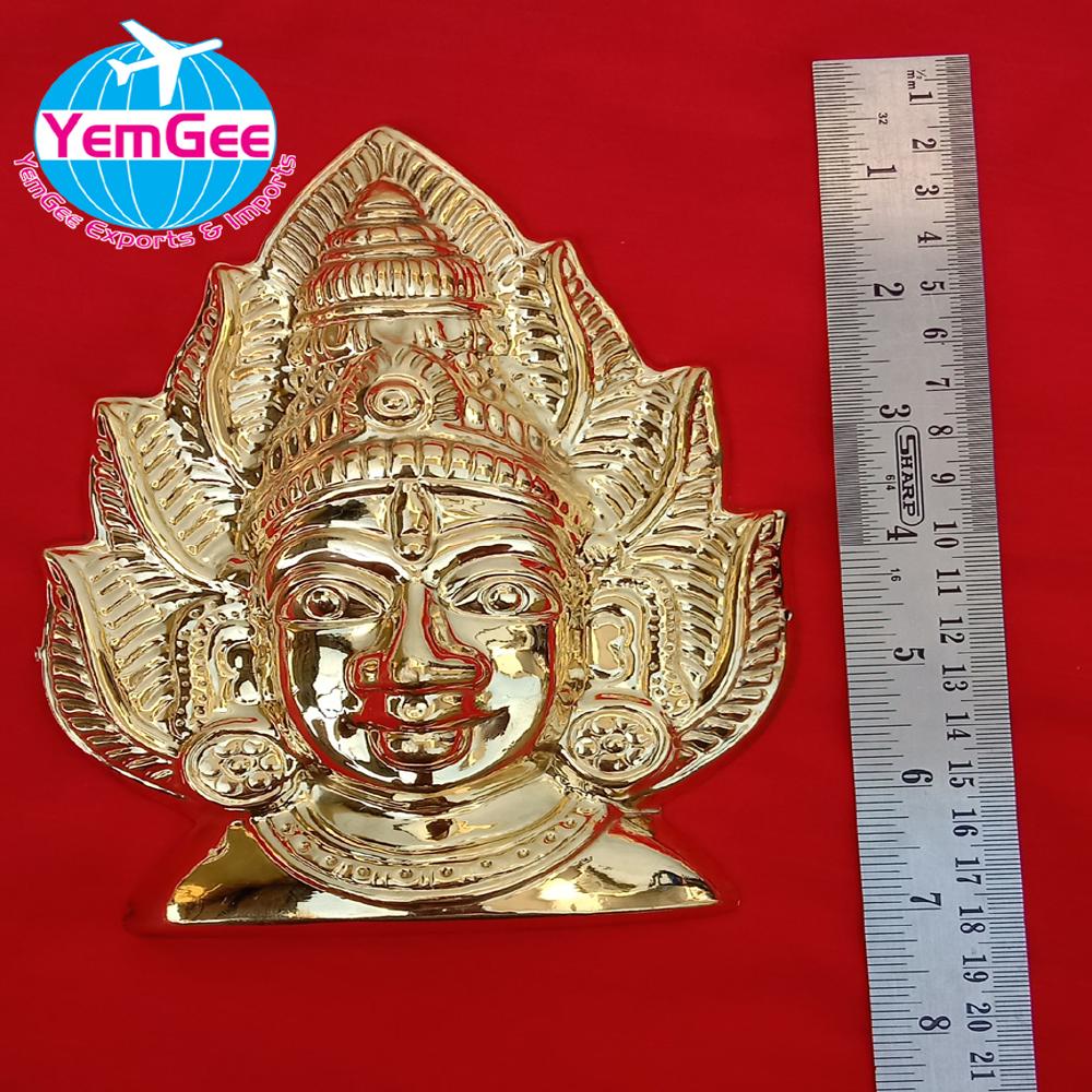 Brass Varalakshmi Amman Face - Color: Gold